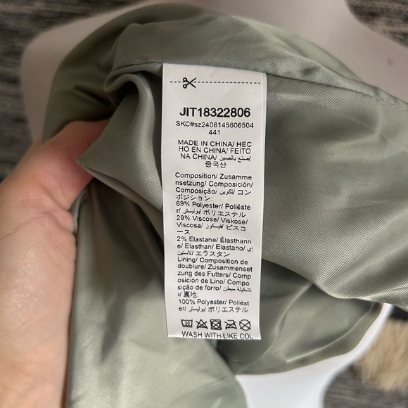 MISSGUIDED closure clasp front mint blazer size M NWT - Picture 5 of 5